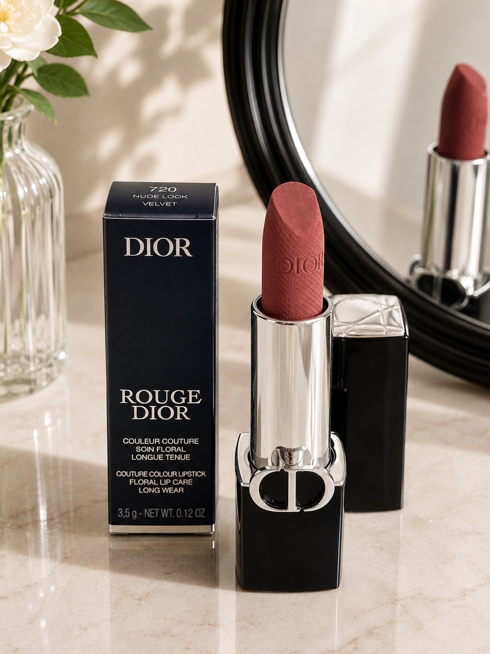 Dior Rouge Dior Couture Lipstick 100 Nude Look Velvet NIB